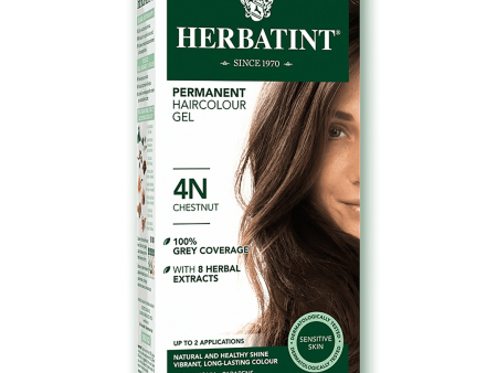 Herbatint - 4n chestnut permanent coloring gel 135 ml Hot on Sale