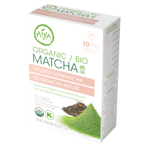 Aiya - organic matcha infused genmaicha 10bg Supply