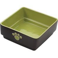 Ethical Stoneware Dish - Four Square Dog Dish Online Hot Sale