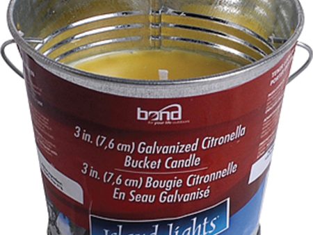 Bond Mfg                P - Galvanized Citronella Bucket Candle Online now