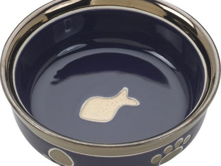 Ethical Stoneware Dish - Ritz Copper Rim Cat Dish Online Hot Sale