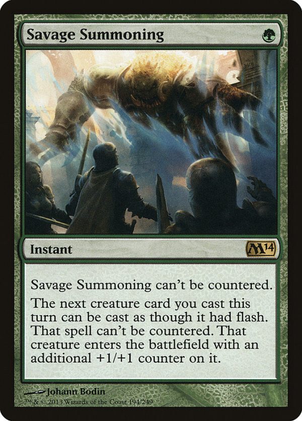 Savage Summoning [Magic 2014] Sale